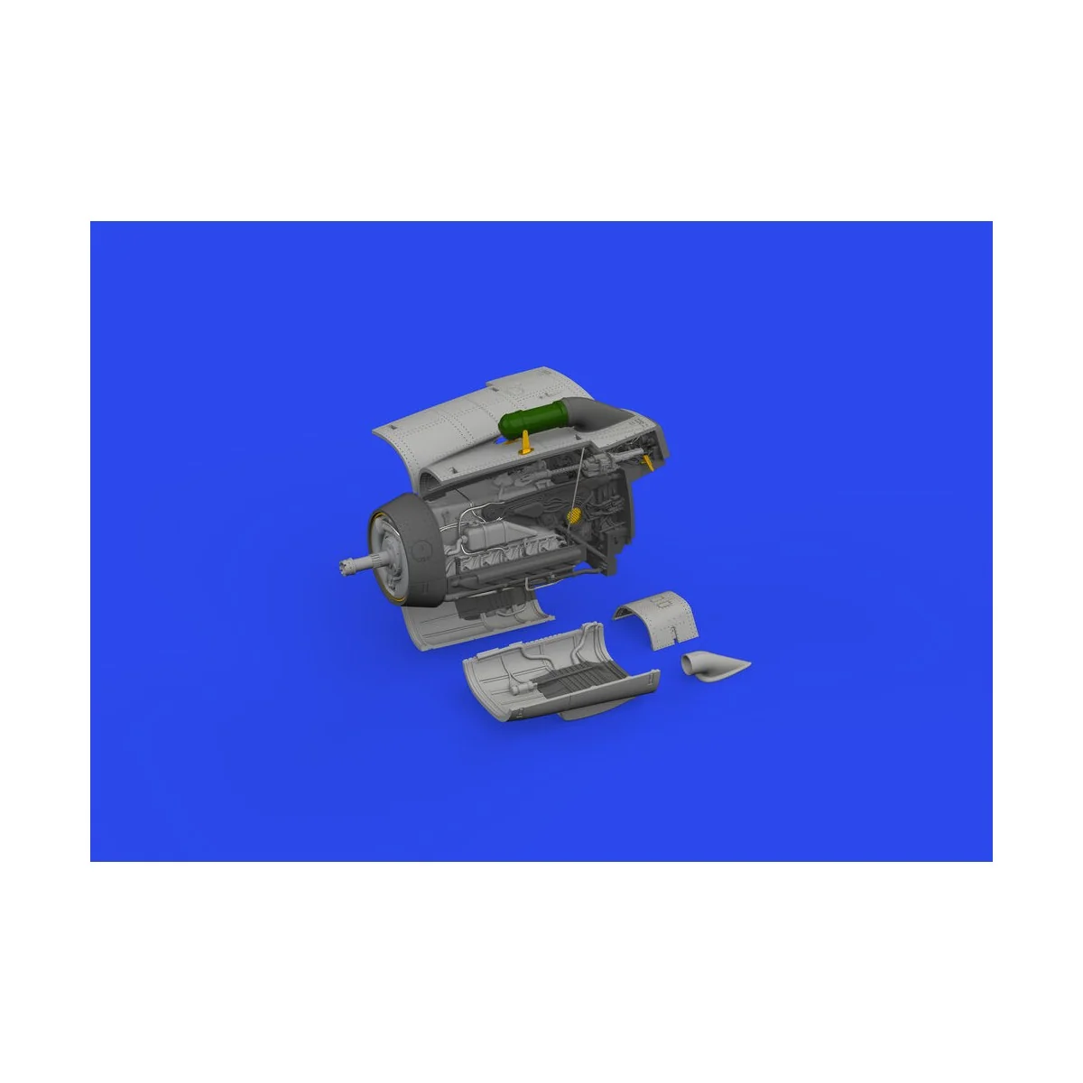 Bf 109F engine PRINT 1/72 EDUARD, 1/72 - Eduard Accessories 672350
