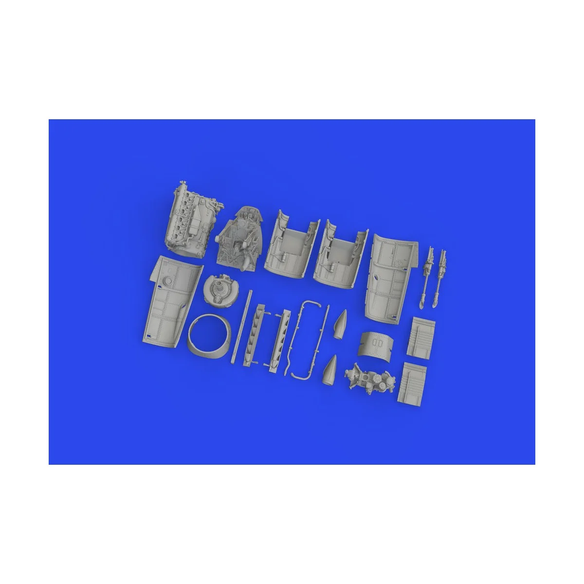 Bf 109F engine PRINT 1/72 EDUARD, 1/72 - Eduard Accessories 672350
