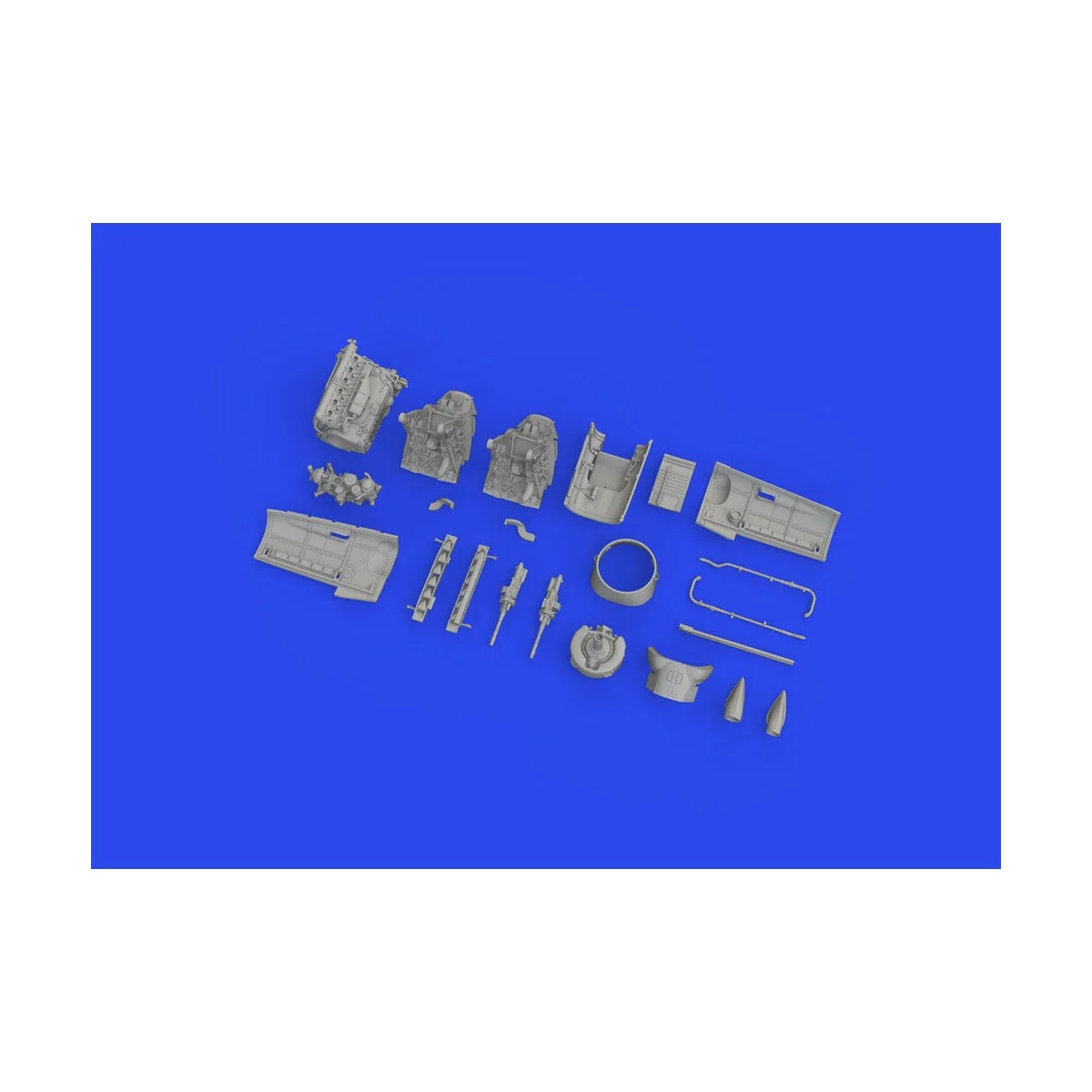 Bf 109G-6 engine PRINT 1/72 EDUARD, 1/72 - Eduard Accessories 672352