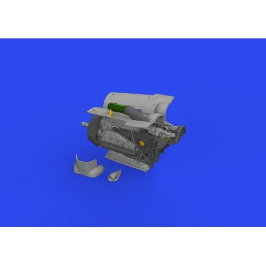 Bf 109G-6 engine PRINT 1/72 EDUARD, 1/72 - Eduard Accessories 672352