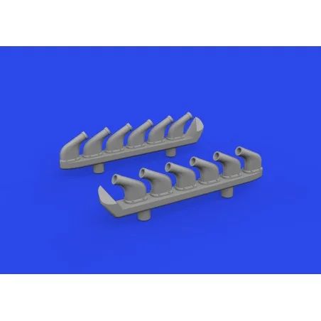 P-51D exhaust stacks PRINT, 1/72 - Eduard Accessories 672358