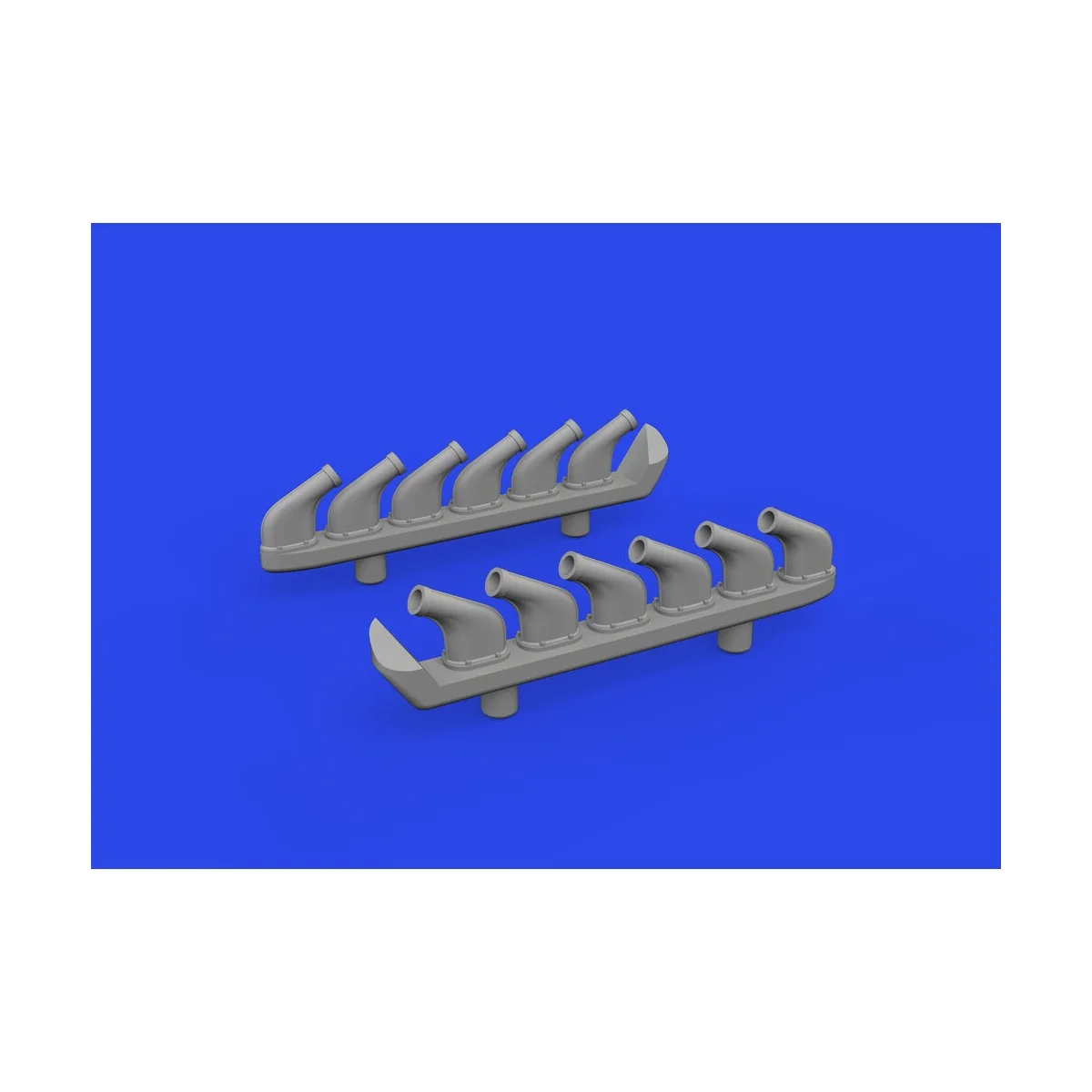 P-51D exhaust stacks PRINT, 1/72 - Eduard Accessories 672358