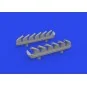 P-51D exhaust stacks PRINT, 1/72 - Eduard Accessories 672358
