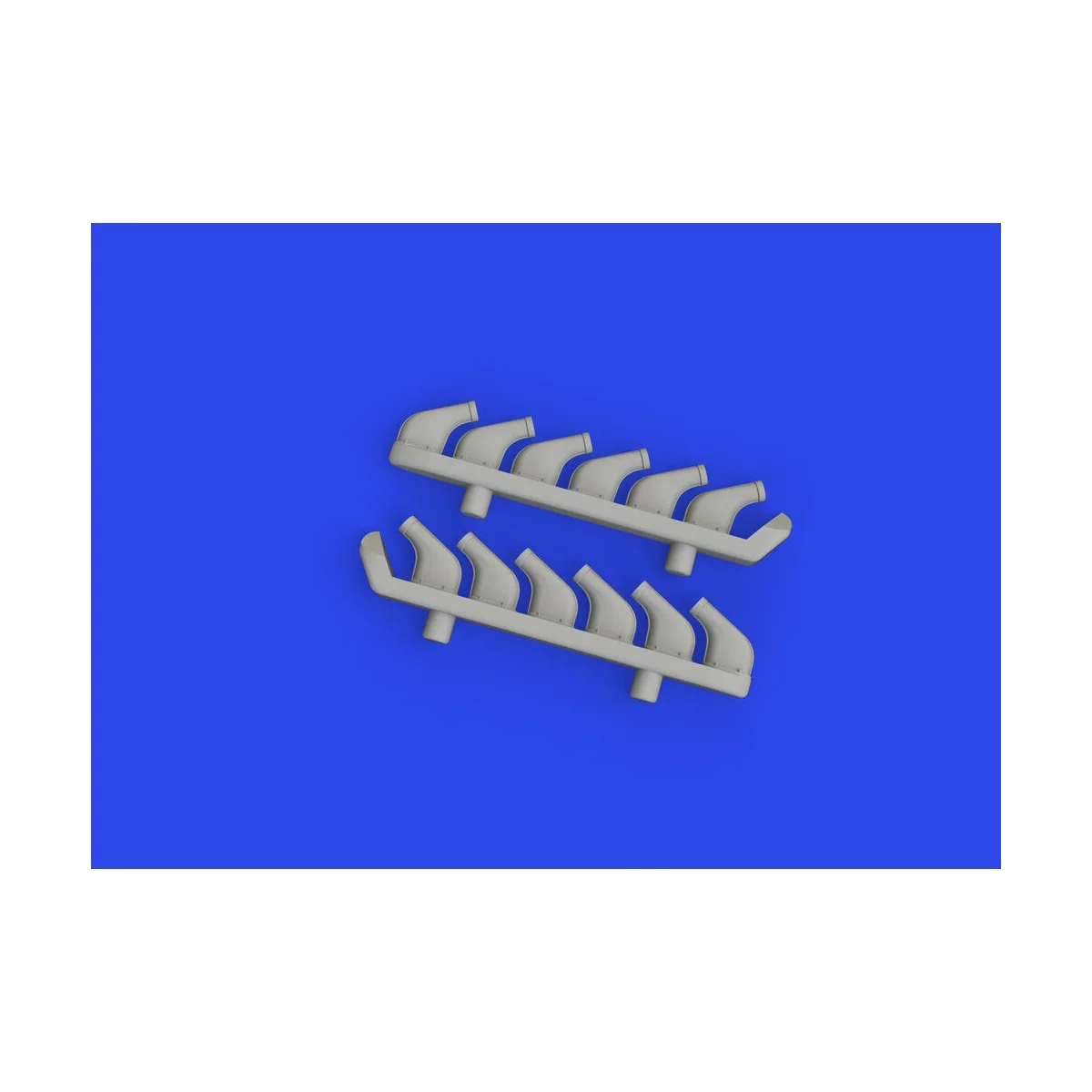 P-51D exhaust stacks PRINT, 1/72 - Eduard Accessories 672358