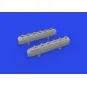 P-51D exhaust stacks w/ fairing PRINT, 1/72 - Eduard Accessories 67...