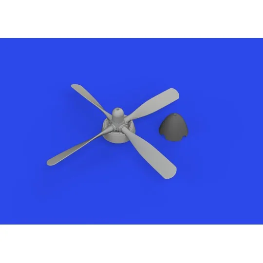P-51D Hamilton Standard propeller uncuffed PRINT, 1/72 - Eduard Acc...