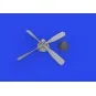 P-51D Hamilton Standard propeller uncuffed PRINT, 1/72 - Eduard Acc...