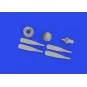 P-51D Hamilton Standard propeller uncuffed PRINT, 1/72 - Eduard Acc...