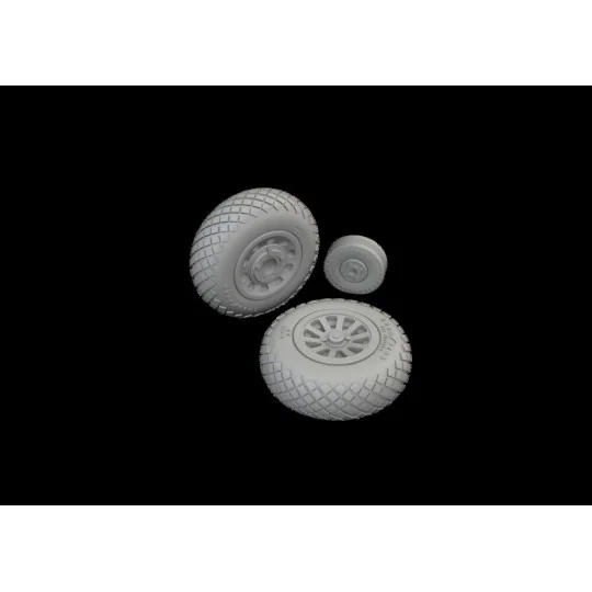 P-51D wheels diamond tread, 1/72 - Eduard Accessories 672366