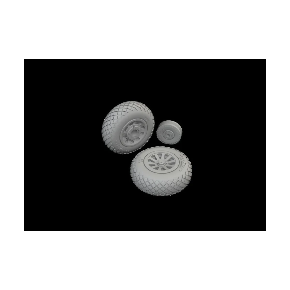 P-51D wheels diamond tread, 1/72 - Eduard Accessories 672366
