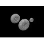 P-51D wheels oval tread, 1/72 - Eduard Accessories 672367