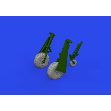 P-51D wheels oval tread, 1/72 - Eduard Accessories 672367