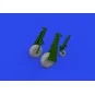 P-51D wheels oval tread, 1/72 - Eduard Accessories 672367