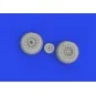 P-51D wheels diamond tread, 1/72 - Eduard Accessories 672366