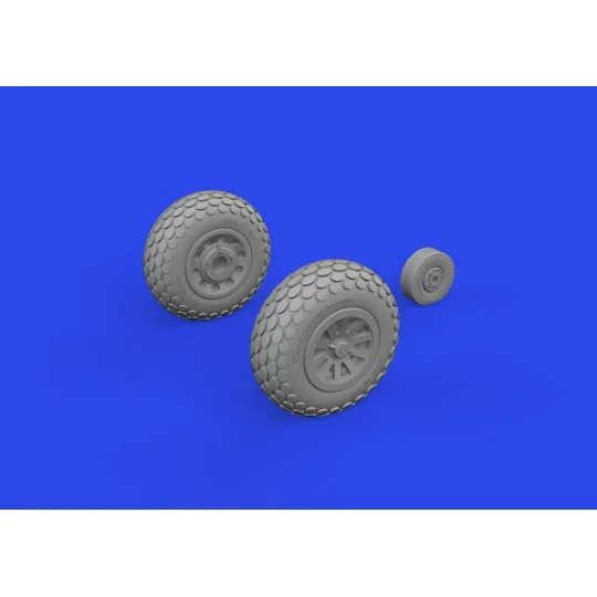 P-51D wheels oval tread, 1/72 - Eduard Accessories 672367