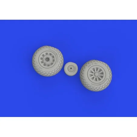 P-51D wheels oval tread, 1/72 - Eduard Accessories 672367