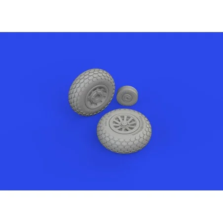 P-51D wheels oval tread, 1/72 - Eduard Accessories 672367