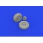 P-51D wheels oval tread, 1/72 - Eduard Accessories 672367