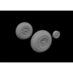 P-51D wheels cross tread, 1/72 - Eduard Accessories 672368
