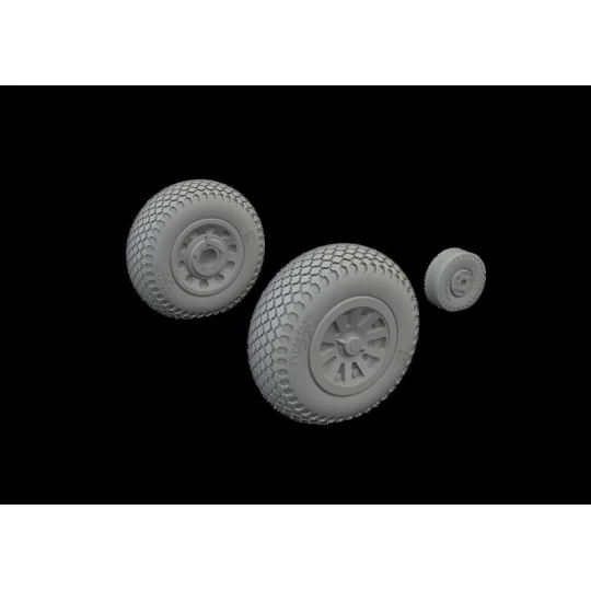 P-51D wheels cross tread, 1/72 - Eduard Accessories 672368