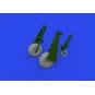 P-51D wheels cross tread, 1/72 - Eduard Accessories 672368