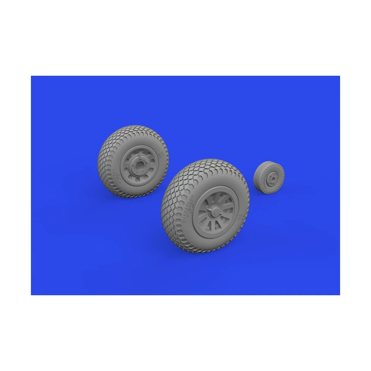P-51D wheels cross tread, 1/72 - Eduard Accessories 672368