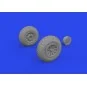 P-51D wheels cross tread, 1/72 - Eduard Accessories 672368