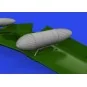 P-51D 108gal paper drop tanks PRINT, 1/72 - Eduard Accessories 672374