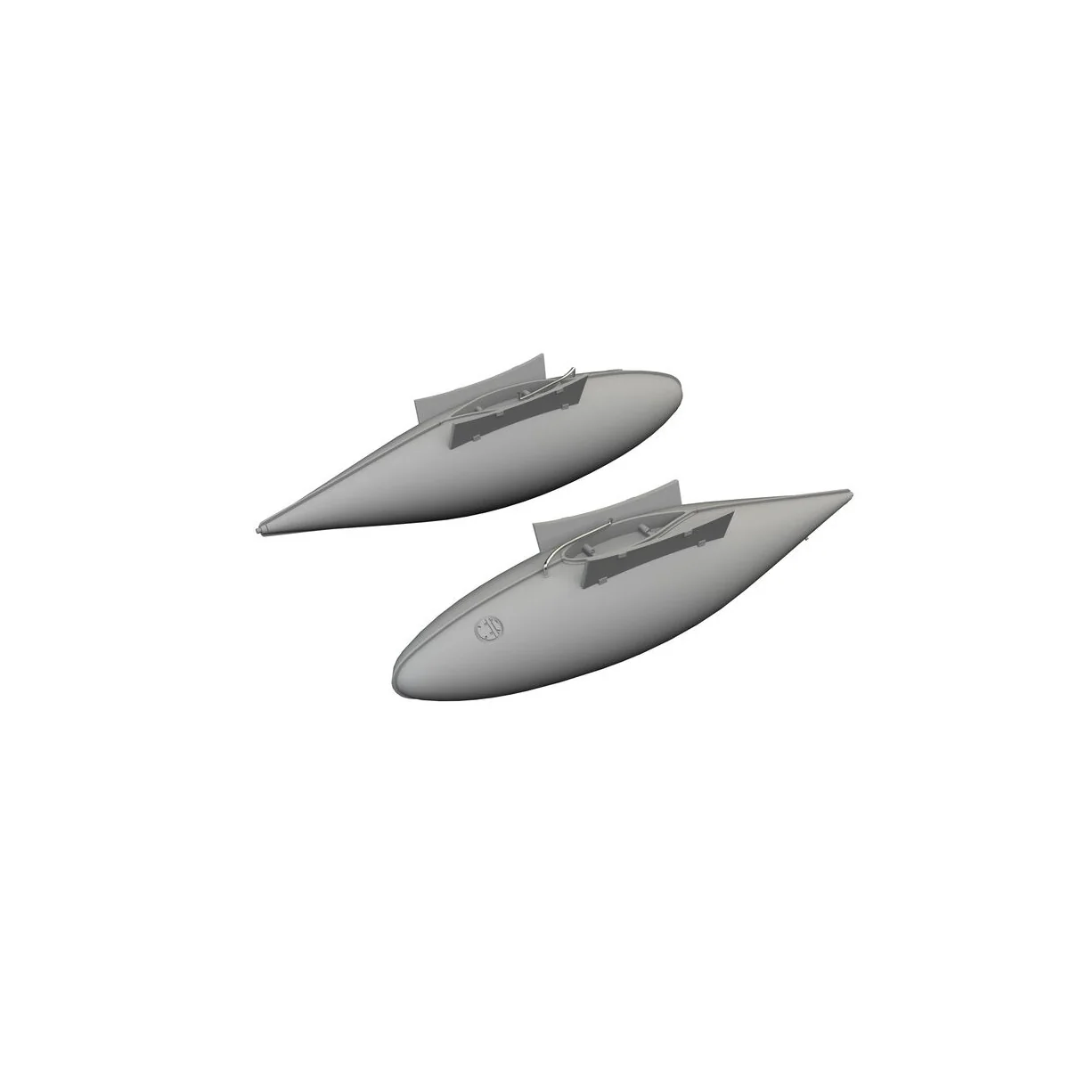 P-51D 165gal fuel tanks PRINT, 1/72 - Eduard Accessories 672376