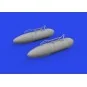 P-51D 108gal paper drop tanks PRINT, 1/72 - Eduard Accessories 672374