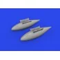 P-51D 165gal fuel tanks PRINT, 1/72 - Eduard Accessories 672376