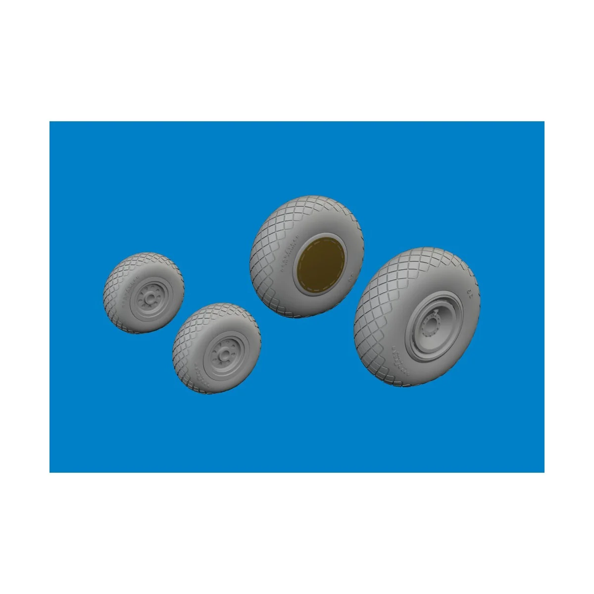 B-24H wheels AIRFIX, 1/72 - Eduard Accessories 672380