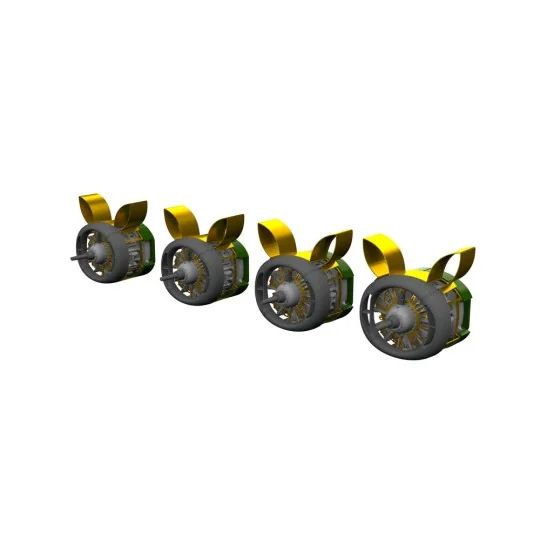 B-24H engines PRINT AIRFIX, 1/72 - Eduard Accessories 672386