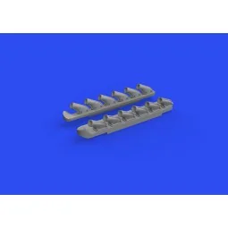 P-51B/C exhausts stacks PRINT for ARMA HOBBY, 1/72 - Eduard Accesso...