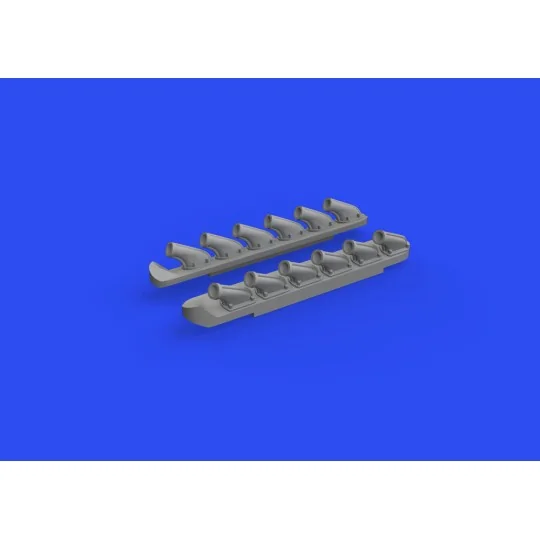 P-51B/C exhausts stacks PRINT for ARMA HOBBY, 1/72 - Eduard Accesso...