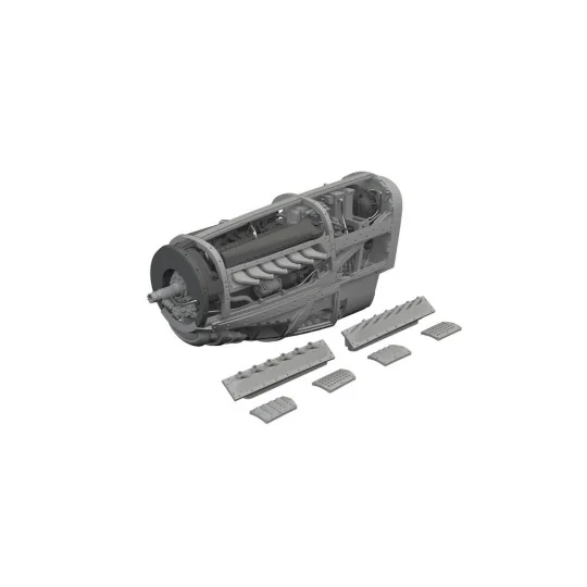 P-51D engine PRINT EDUARD, 1/72 - Eduard Accessories 672389