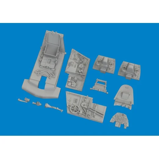 Bf 109G-10 cockpit PRINT, 1/72 - Eduard Accessories 672388
