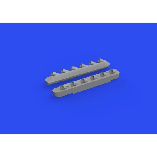 P-51B/C exhausts stacks w/fairing PRINT for ARMA HOBBY, 1/72 - Edua...