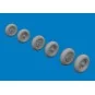 Chinook HC.1 wheels AIRFIX, 1/72 - Eduard Accessories 672393