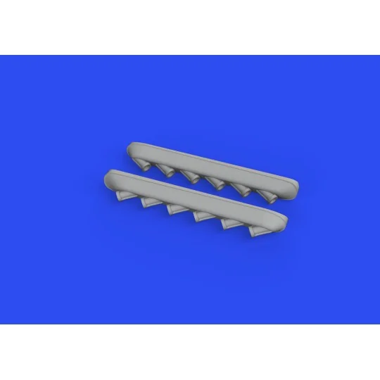 P-51B/C exhausts stacks w/fairing PRINT for ARMA HOBBY, 1/72 - Edua...