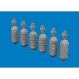 WWII USAAF oxygen cylinder A-6 PRINT, 1/72 - Eduard Accessories 672396 2
