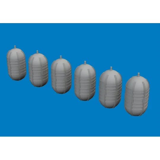 WWII USAAF oxygen tank G-1 PRINT, 1/72 - Eduard Accessories 672397