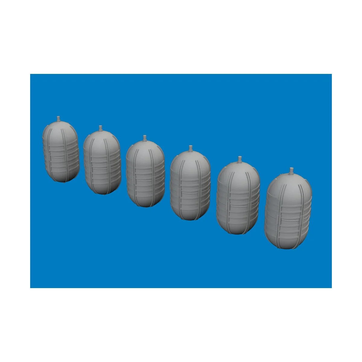 WWII USAAF oxygen tank G-1 PRINT, 1/72 - Eduard Accessories 672397