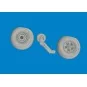 Spitfire Mk.V wheels TAMIYA, 1/72 - Eduard Accessories 672407
