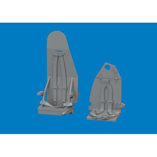 Mosquito seats w/ integral belts PRINT for Special Hobby, 1/72 - Ed...