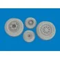 F-35C wheels for Tamiya, 1/72 - Eduard Accessories 672429