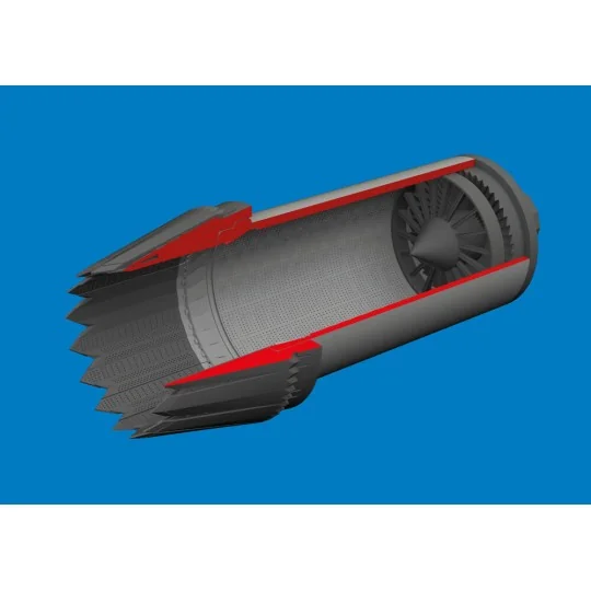 F-35C exhaust nozzle PRINT for Tamiya, 1/72 - Eduard Accessories 67...