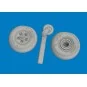 Spitfire Mk.V wheels for Eduard, 1/72 - Eduard Accessories 672434