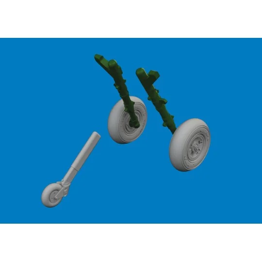 Spitfire Mk.V wheels for Eduard, 1/72 - Eduard Accessories 672434