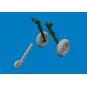 Spitfire Mk.V wheels for Eduard, 1/72 - Eduard Accessories 672434